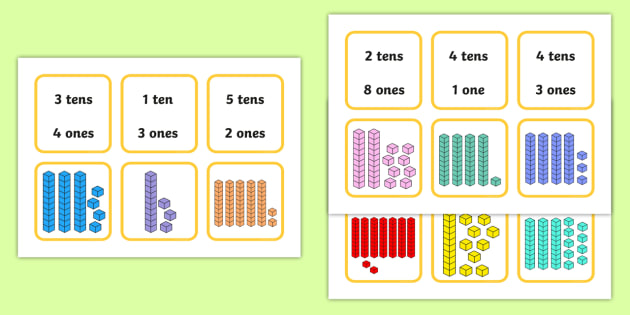 year-2-place-value-tens-and-ones-dienes-matching-cards