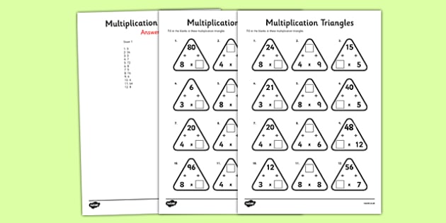 T2 M 1420 Year 3 Multiplication Triangles Activity Sheet 3 4 and 8 Times Tables_ver_1
