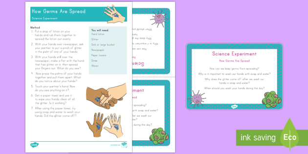 How Germs Are Spread Science Experiment Teacher Made