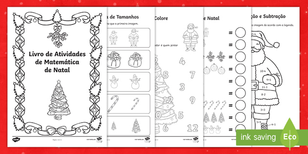 Livro de Natal para colorir para crianças: 25 Desenhos de Natal