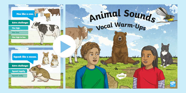 FREE! - Animal Sounds Vocal Warm-Ups (teacher made) - Twinkl
