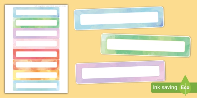 👉 Watercolour Gratnells Tray Labels - (teacher made)