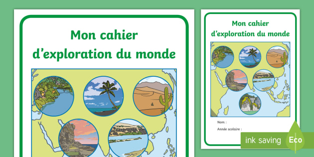 Page De Garde Explorer Le Monde Maternelle www.twinkl.es