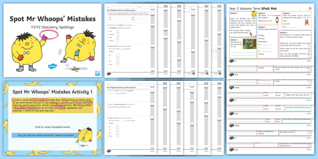 year 2 grammar punctuation and spelling bumper revision assessment pack