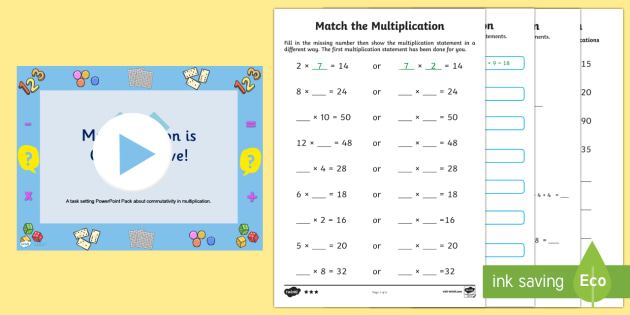  Commutative Multiplication Worksheets Ks2 