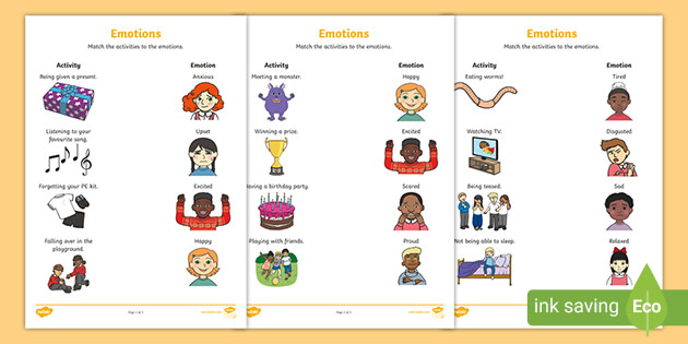 Feelings and Emotions Worksheets | Primary Resource | Twinkl