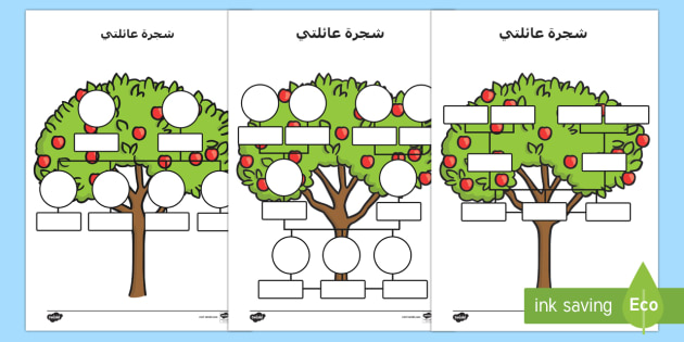 شجرة العائلة رسم نماذج شجرة