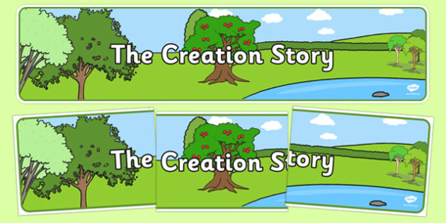 Adam And Eve Creation Story Display Banner Teacher Made