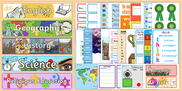 New Classroom Set Up Resource Pack for KS2 - New Classroom