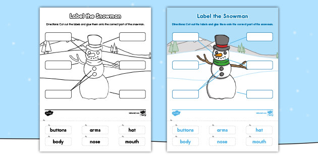 Snowmen Shape Stickers Snowmen Shape Stickers - School Spot