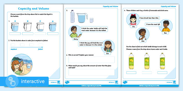 supports white rose maths y1 introduce capacity and volume
