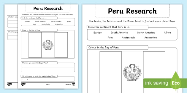 peru culture research paper