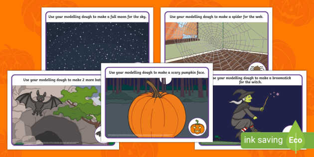 Halloween Dough Mats and Task Cards - United Teaching