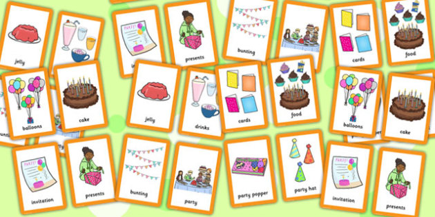 Party Pairs Matching Game (Teacher-Made) - Twinkl