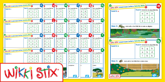 Wikki Stix Alphabet Fun Cards For Learning - 27 cards, 36 wikki stix