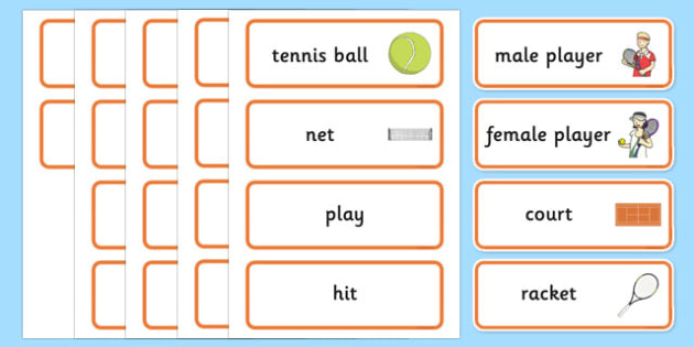 Roland-Garros Word Cards (teacher made)