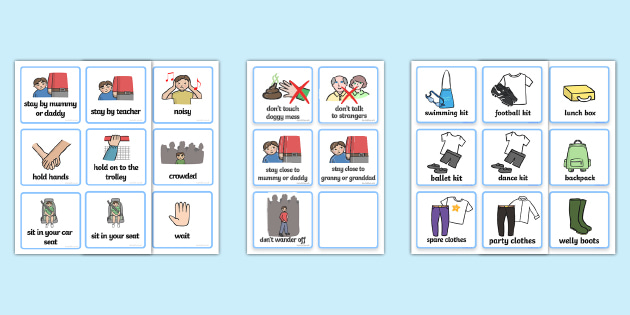 Asn Communication Cards Pack Boy Teacher Made 8733