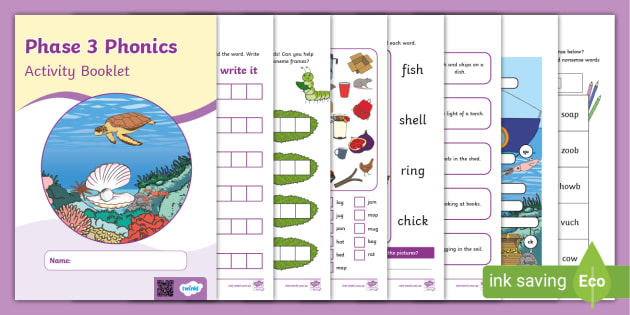 phase 3 phonics homework booklet