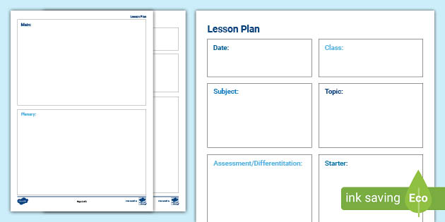 Editable Lesson Timetable Template - Twinkl ROI Resources