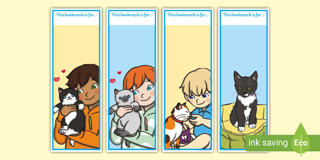 Printable Cute Kitten Bookmarks