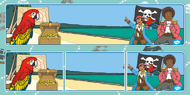 Pirate Themed Blank Display Banner