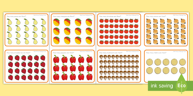 Math Arrays Challenge Cards Teacher Made