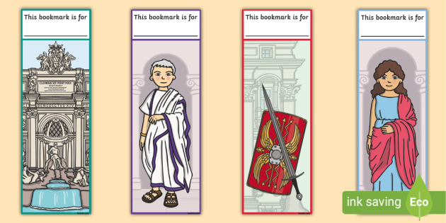 FREE! - Bookmarks Ancient Romans Resource | Twinkl