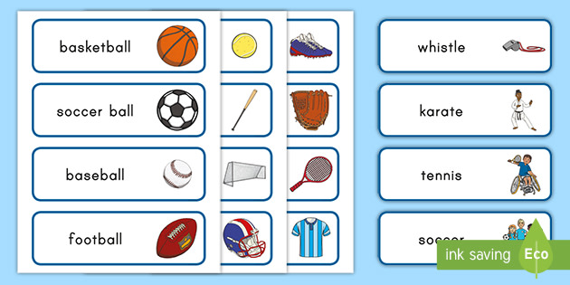 Sports English Vocabulary - Play, Do or Go + Sport - Vocabulario en inglés  de deportes