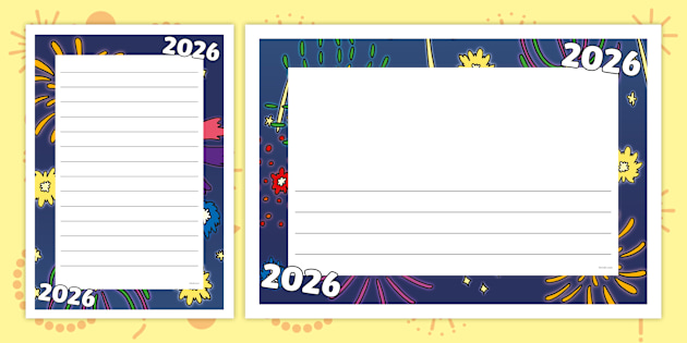 Lined Page Borders | twinkl.com.au
