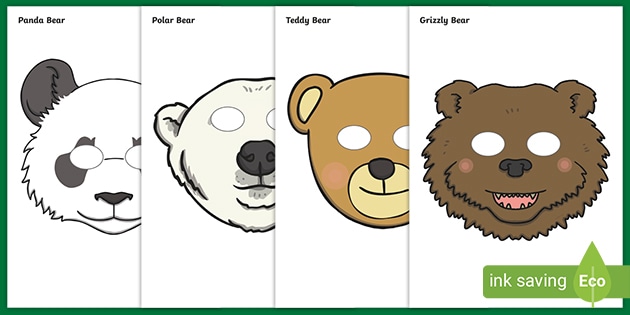 Bear Role Play Masks (teacher made) - Twinkl