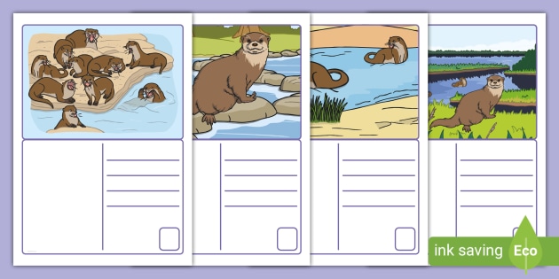 FREE! - Otter Postcards (teacher made)