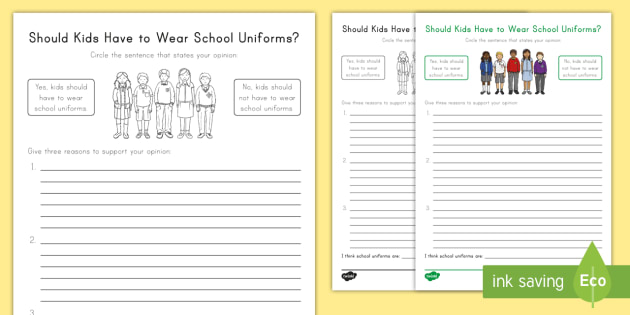 school uniforms debate essay