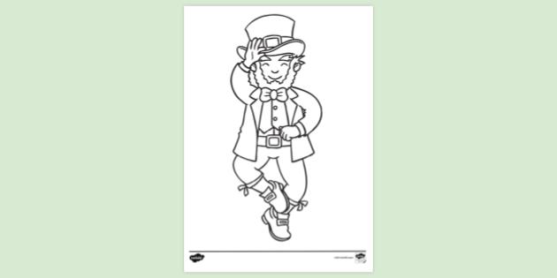 FREE! - Leprechaun Colouring Page | Colouring Sheets