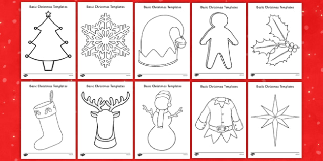 Christmas Outline and Templates Pack - Primary Resources