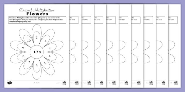 sixth-grade-decimal-multiplication-flowers-teacher-made for Free Printable Decimal Multiplication Worksheets Sixth Grade Decimal Multiplication Flowers (teacher made) for Free Printable Decimal Multiplication Worksheets