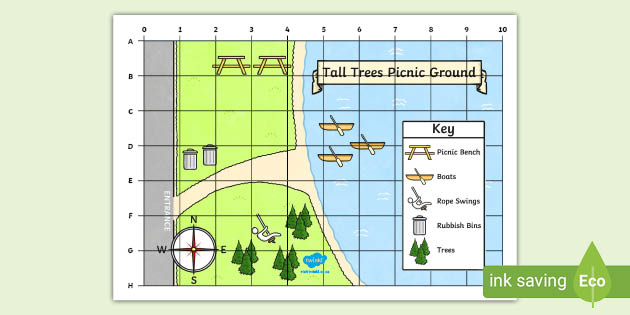 geography map skills worksheets pdf picnic ground map