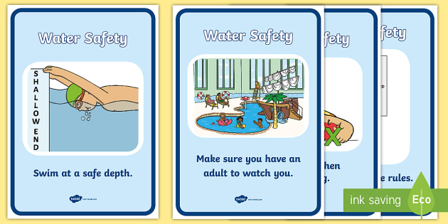 Water Safety Display Posters Teacher Made