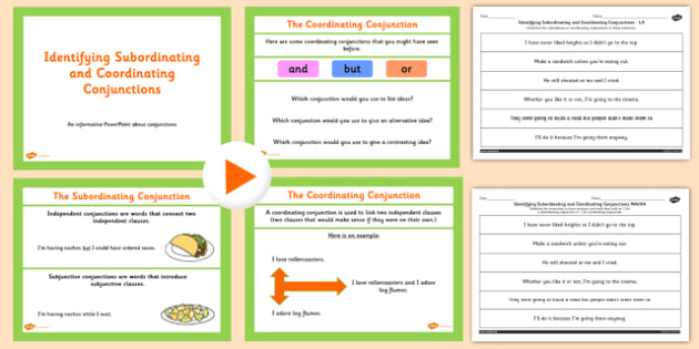 Coordinating Conjunctions Poster - English Resource - Twinkl