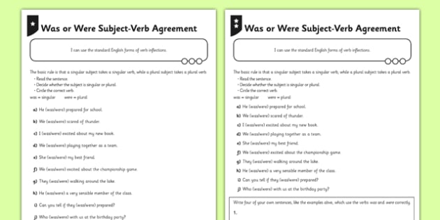 Third Person Pronoun and Verb Agreement Activity - Twinkl
