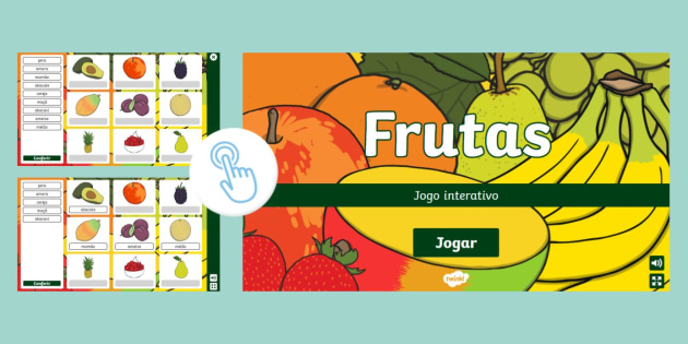 Frutas e Vegetais - Jogo Interativo de colorir - Twinkl