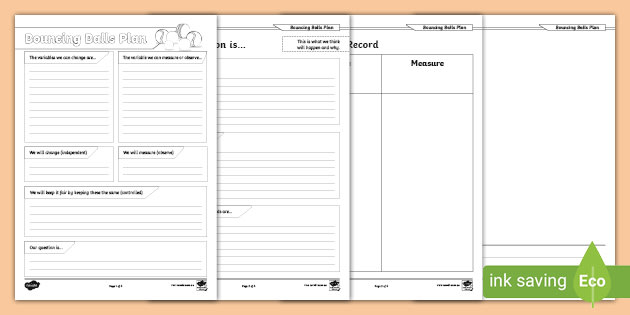 Bouncing Balls Student Plan (teacher made)