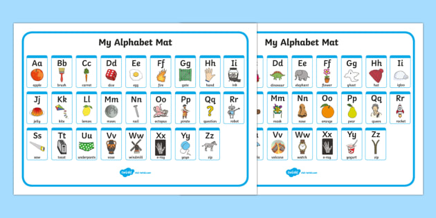 A-Z Alphabet Mat (Upper &amp; Lowercase) - Alphabet Mat, DfES