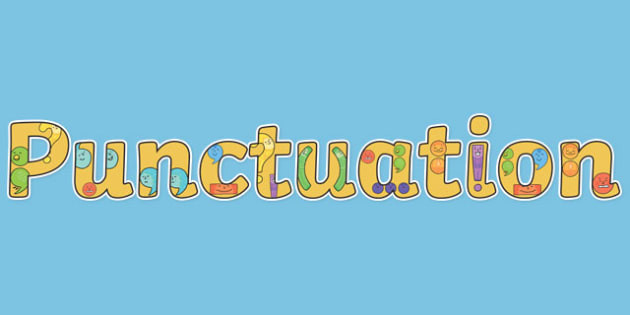 Punctuation Display Lettering (teacher made)