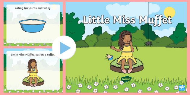 Little Miss Muffet | Nursery Rhyme PowerPoint (teacher made)