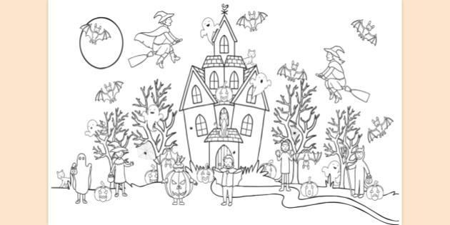FREE! - Halloween Colouring Page | Colouring Activities