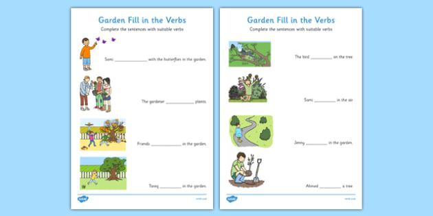 garden-fill-in-the-verbs-worksheets-teacher-made