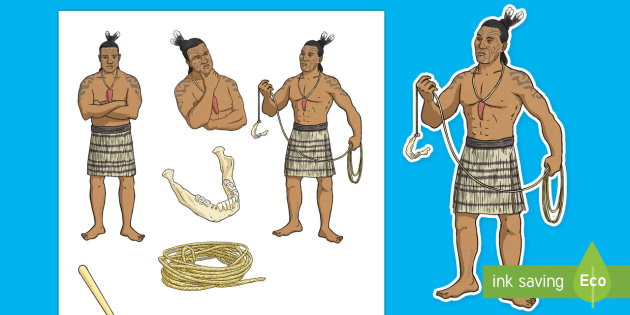 Māui and the Giant Ika Stick Puppets - Maui Myths Maori legends