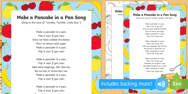 Make a Pancake in a Pan Song - EYFS, Early Years, Pancake Day