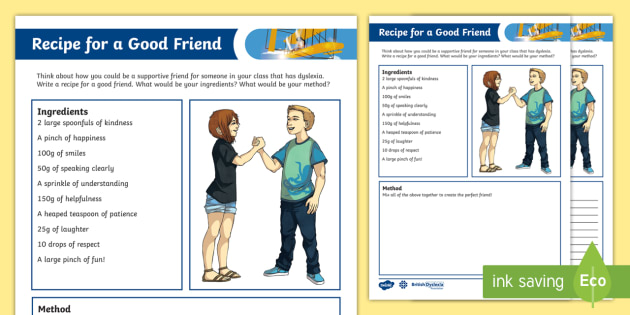 free-ks2-what-makes-a-good-friend-british-dyslexia-association