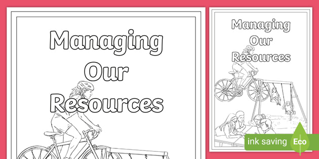 Managing Our Resources Year 4 Integrated Unit Title Colouring Page